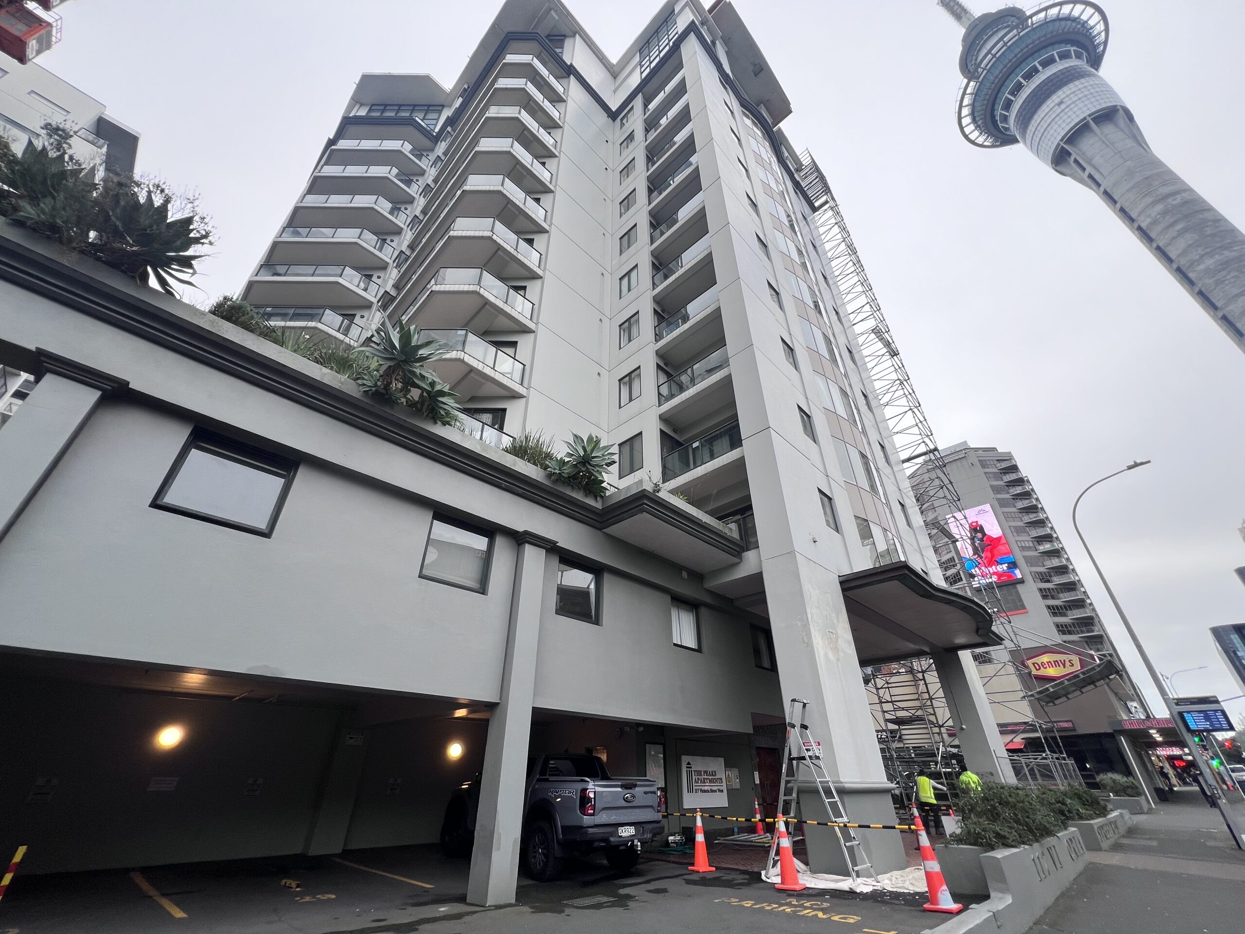 Body corporate apartment complex exterior