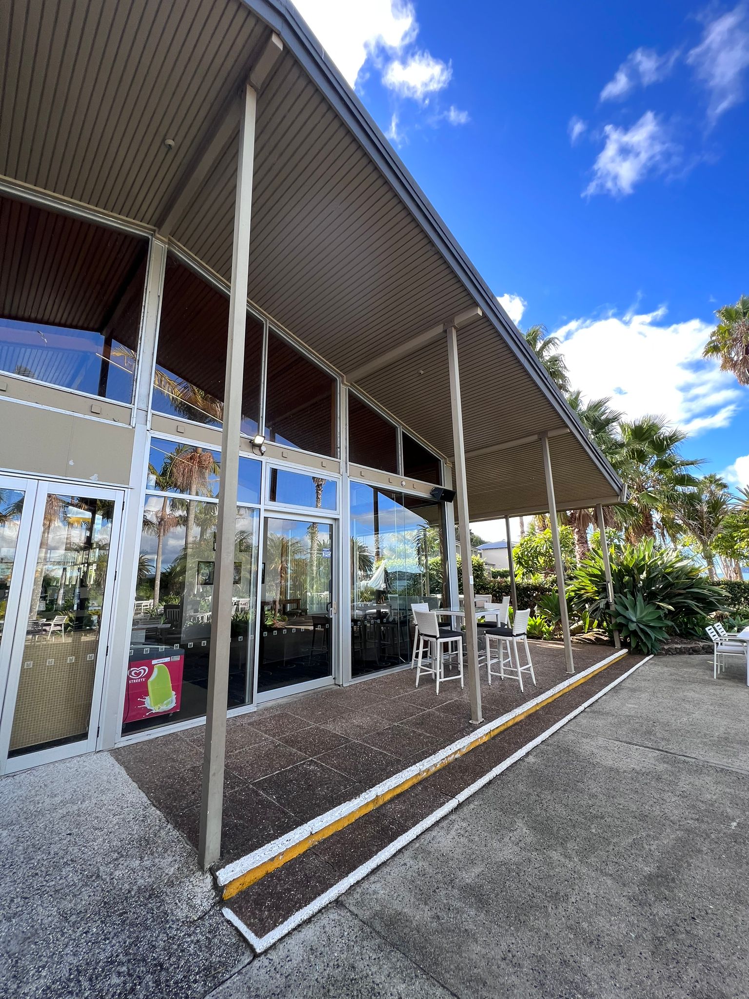 Hotel exterior with refreshed façade